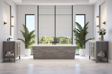 modern bathroom interior.