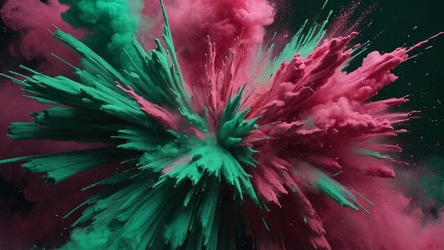 Abstract colour burst of colour Pink and blue powder energy  explosions texture, wallpaper, pattern, background screen saver