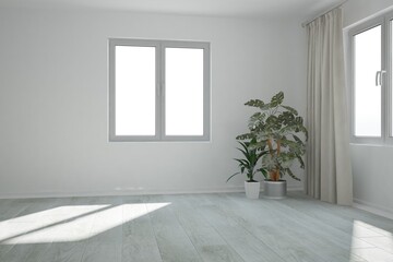 Modern interior design. 3D illustration