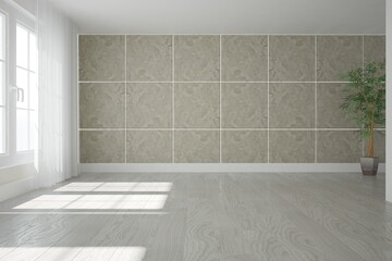 Modern interior design. 3D illustration