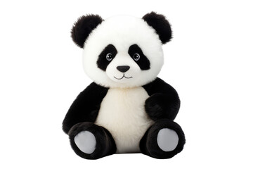 Plush Panda Companion Isolated On Transparent Background