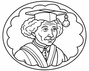 A man in an academic hat