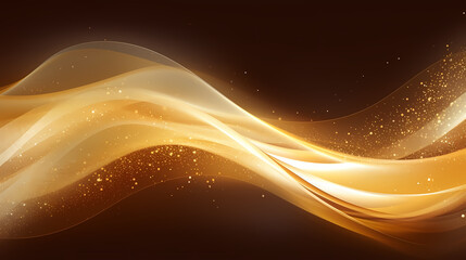 Fototapeta premium Award ceremony background, golden glitter light effect decoration and bokeh