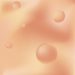 Abstract background fluffy peach, the color of the year 2024. Fashionable and luxurious delicate pastel background. Circles on fabric, wallpaper, covers, banners, wrapping paper. Delicate peach shades
