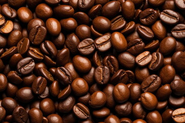 Fototapeta premium Close-up of Roasted Coffee Beans