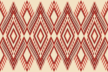 ikat geometric shapes seamless pattern Ethnic abstract ikat art