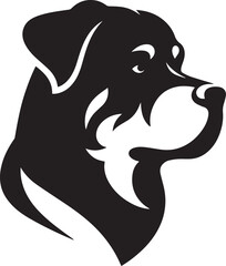 Rottweiler Head Vector Image Dog Breeds