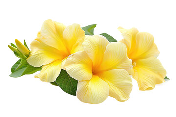 Sunny Splendor Allamanda Flowers on Transparent Background, PNG,
