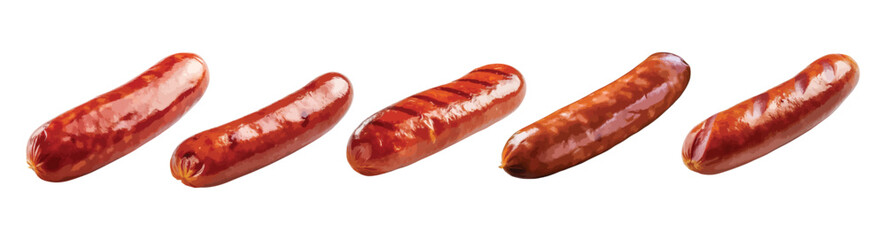 Sausage vector set isolated on white background