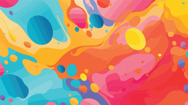 Color Spot Background 2d Vector Illustration
