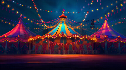 circus festival vector