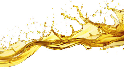 oil splash on transparent background, cut out