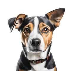 mixed breed dog portrait - 731652359