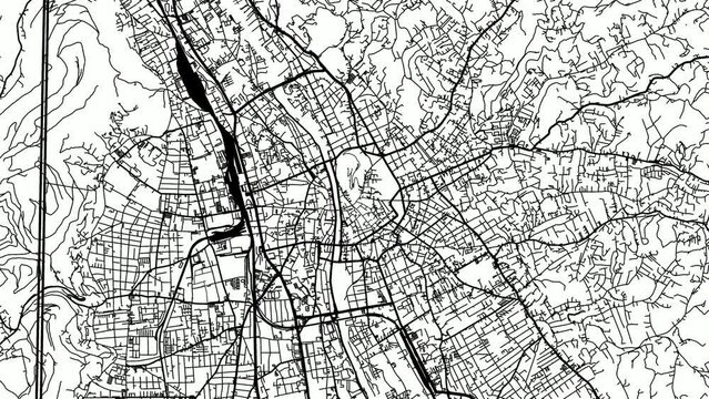 Zoom Out Road Map of Graz Austria