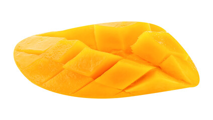 mango slice isolated on transparent png