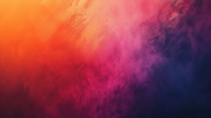 Abstract color gradient, modern blurred background and film grain texture, template with an elegant...