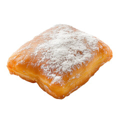 Beignet, transparent background, isolated image, generative AI