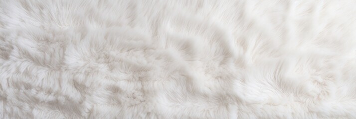 White plush carpet close-up photo, flat lay - obrazy, fototapety, plakaty