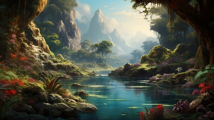 Tranquil Haven: Lush Landscapes and Serene Waters