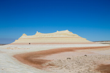 Kyzylkup rock strata landscape, Mangystau desert, Kazakhstan
