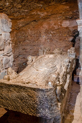 Mozarabic monastery, Monasterio de Suso, San Mill&aacute;n de la Cogolla, La Rioja, Spain
