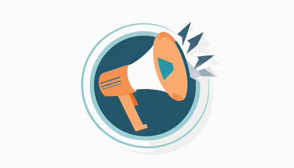  logo for marketing megaphone bullhorn on a white background 