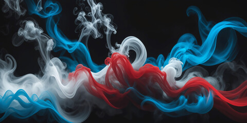 smoke on dark background banner - 731664515