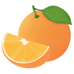 Orange Fruit Illustration Cartoon Design.