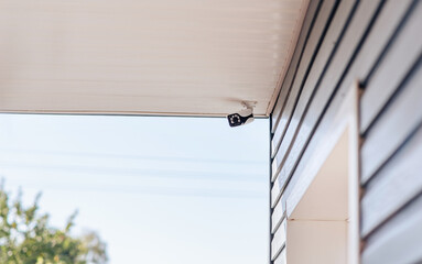 video camera for home security, camera installation