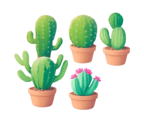 Foto auf Alu-Dibond Kaktus im Topf cactus in a pot clipart transparent background png