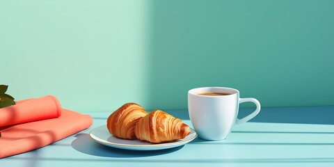 breakfast background - obrazy, fototapety, plakaty