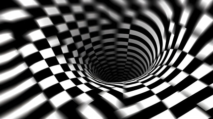 Naklejka premium Abstract optical illusion pattern seamless background