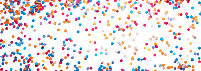 Confetti on transparent background