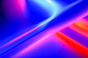 AI generated illustration of an abstract wallpaper with blue and pink light streaks