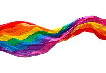 rainbow flag on transparent background - obrazy, fototapety, plakaty