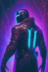 Fototapeta premium AI generated illustration of a villain creature