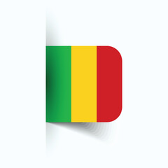 Mali national flag, Mali National Day, EPS10. Mali flag vector icon