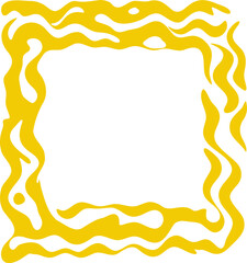 Square frame illustration. Abstract decorative frame hand drawing design element