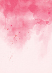 Obraz premium Pink watercolor texture, vertical background