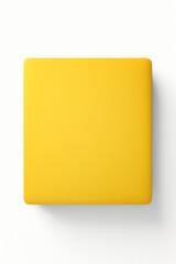 Yellow square isolated on white background 