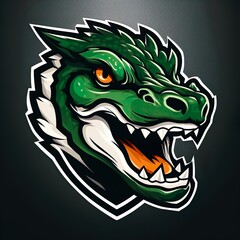 vector design gaming esport mascot logo of dinosaur 