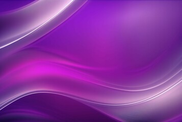 AI generated illustration of bright purple light trails creating dynamic pattern of curves and waves