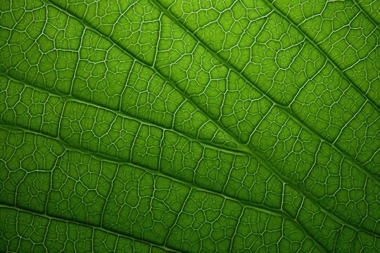 Green leaf macro photography texture