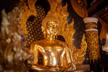 Temple statue Wat Pra That Doi Pra Chan, Mae Tha North of Thailand