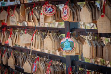 Temple statue Wat Pra That Doi Pra Chan, Mae Tha North of Thailand