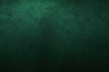 Fototapeta premium Dark green gradient background with illuminated spot and noise texture.