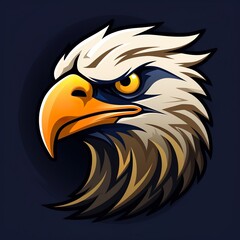 vector design gaming esport mascot logo of eagle