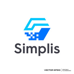 S pixel logo vector illustration