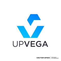 Abstract V triangle logo vector illustration