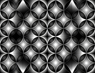 Black and white seamless pattern 